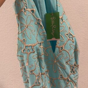 Lilly Pulitzer Blue Floral Dress